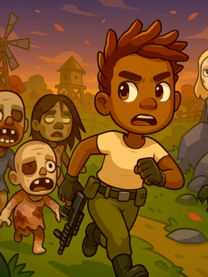 Dispara, esquiva y sobrevive a hordas infinitas en CHOMPED OUT. Shooter cenital de zombis para Android con misterio, rondas y un gran secreto por descubrir.