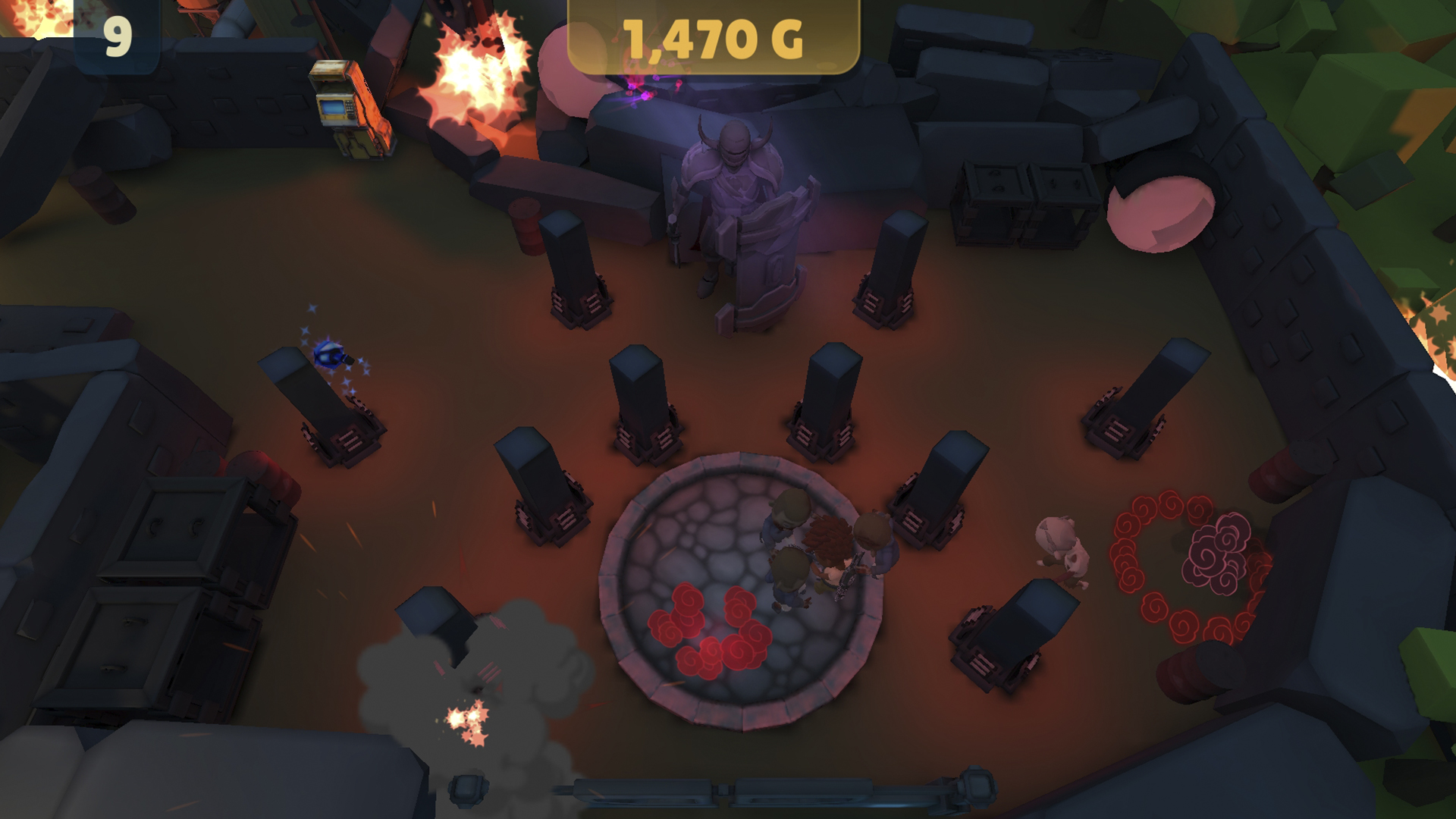 CHOMPED OUT en Android: shooter cenital de zombis con HUD y vista top-down