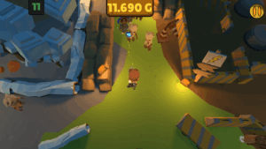 Área del molino con barricadas en CHOMPED OUT, juego de zombis para Android